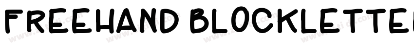 Freehand Blockletter字体转换